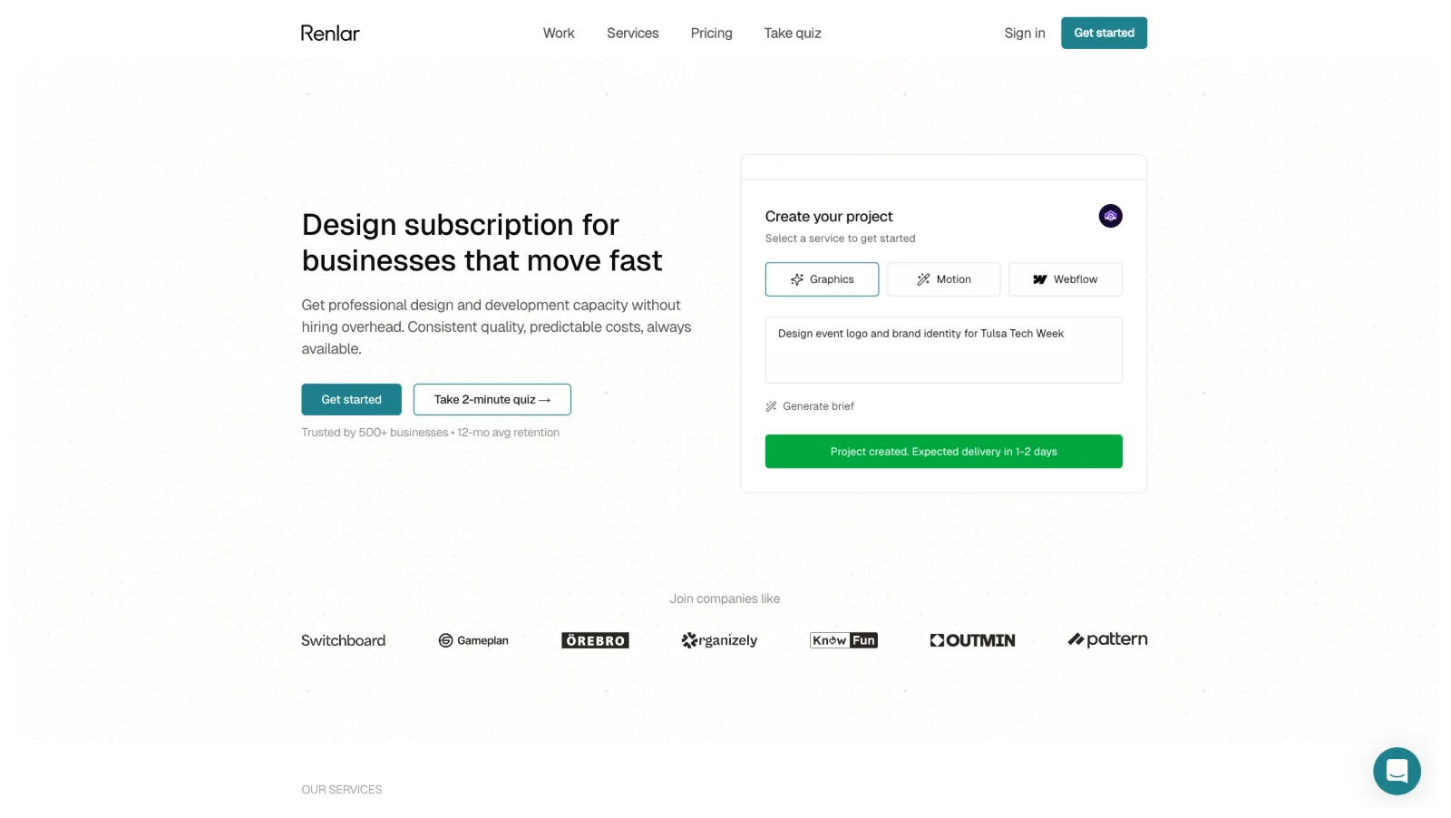 Renlar Design Subscription in UK