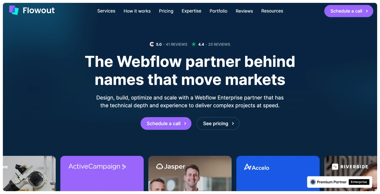 Flowout Unlimited Webflow Design and Development