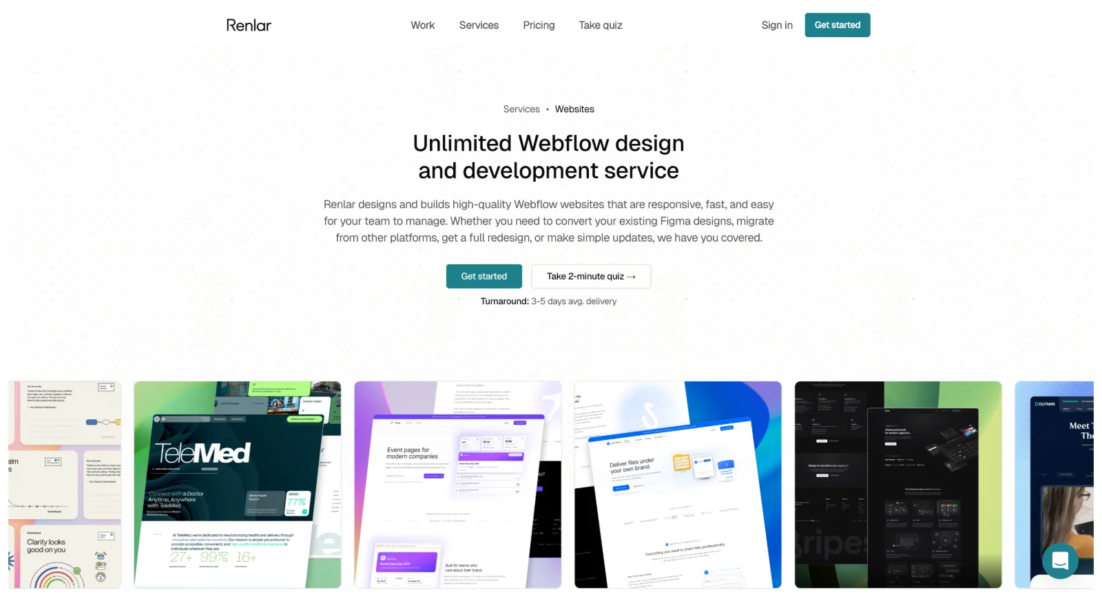 Webflow design