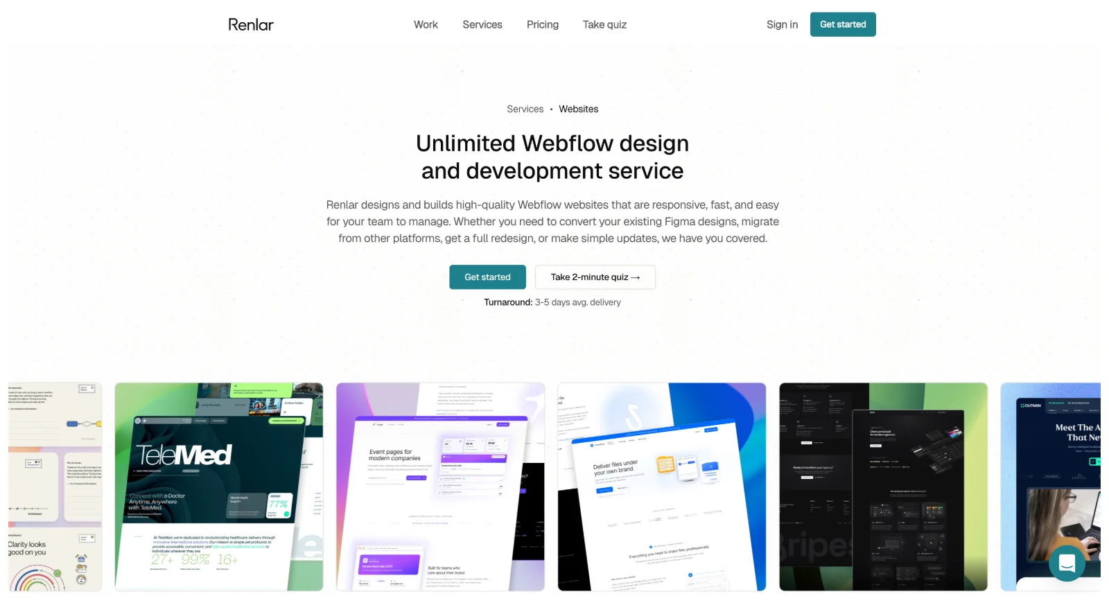 webflow development