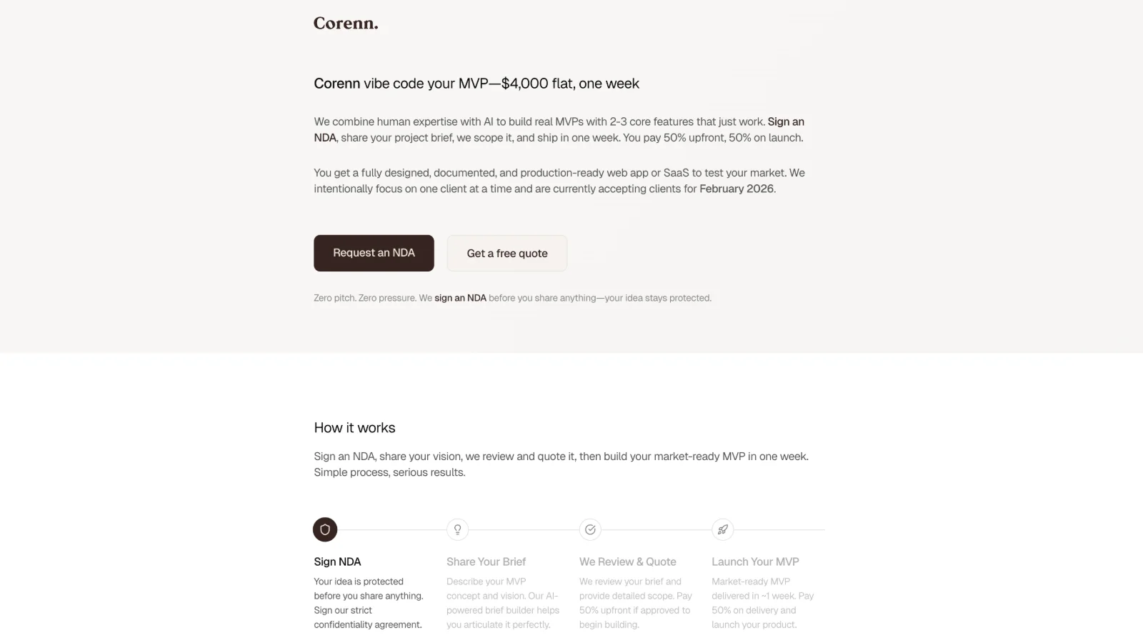 corenn vibe code agency